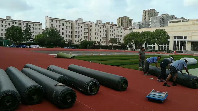 上海嘉定實驗小學(xué)塑膠跑道竣工效果圖